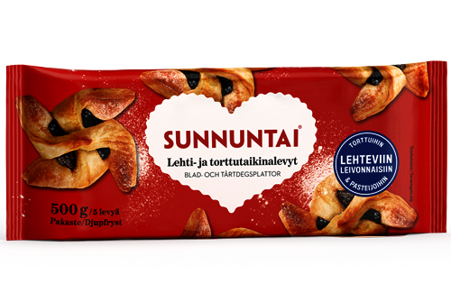 Sunnuntai lehti- ja torttutaikinalevyt 500 g