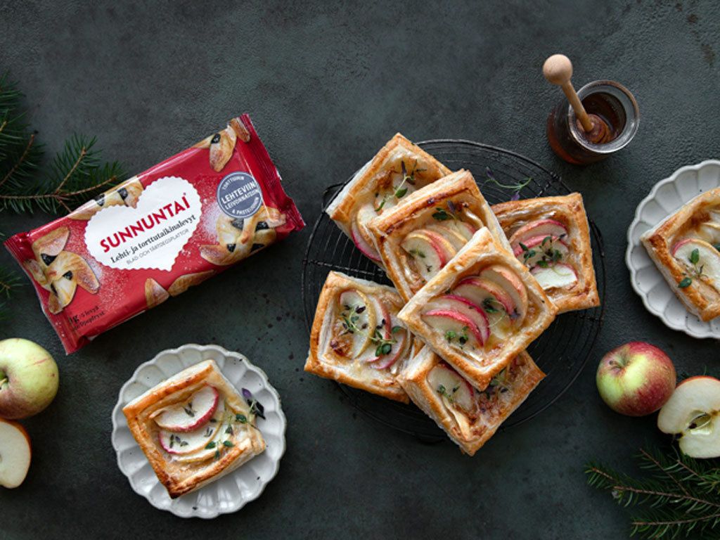 Omena-Brie -joulutortut