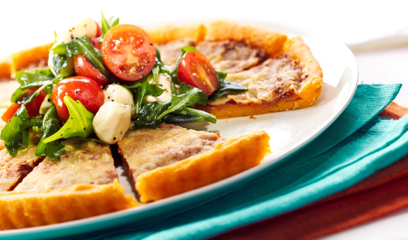 Mozzarella-rucolapiirakka